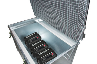 Lagerbehälter für Batterien